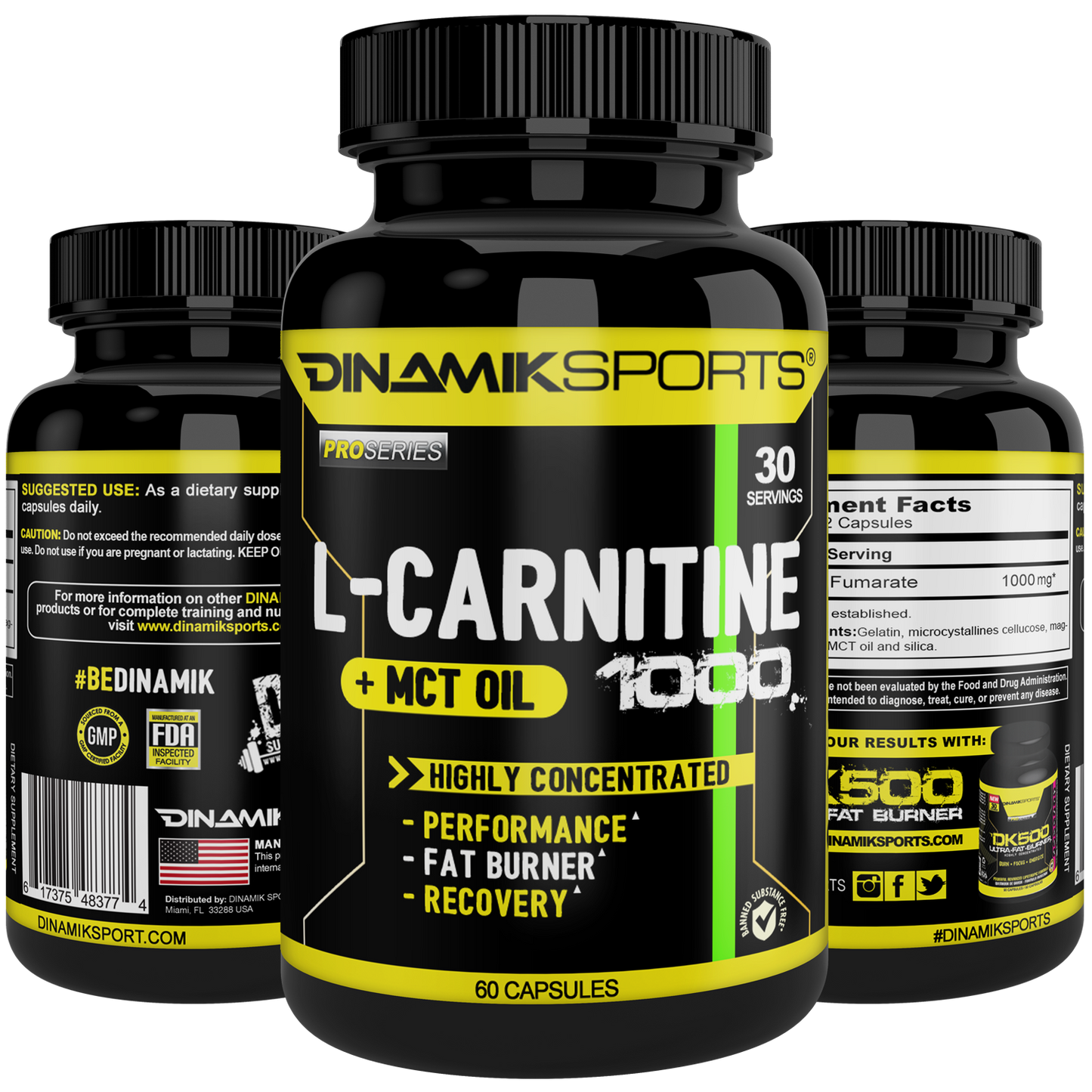 L-CARNITINE - 1000mg - 60 Capsules