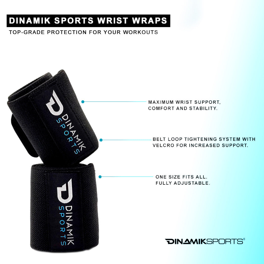 Wrist Wrarps - Professional Quality Wrist Support with Heavy Duty Thumb Loop