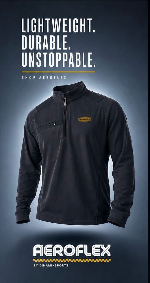 AeroFlex Quarter-Zip Jacket – Lightweight Activewear by DINAMIKSPORTS